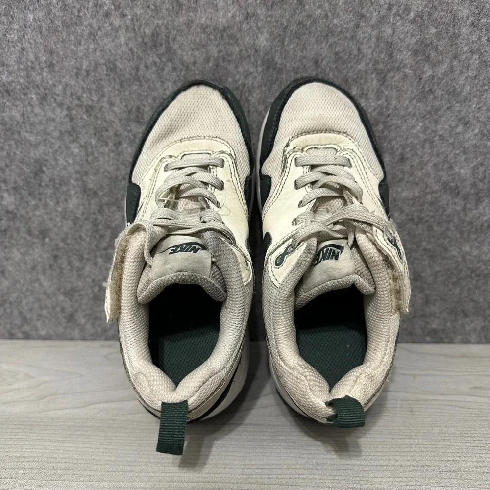 Nike Air Max 1 EasyOn Toddler Shoes Pale Ivory Vintage Green DZ3308-107 Size 12C